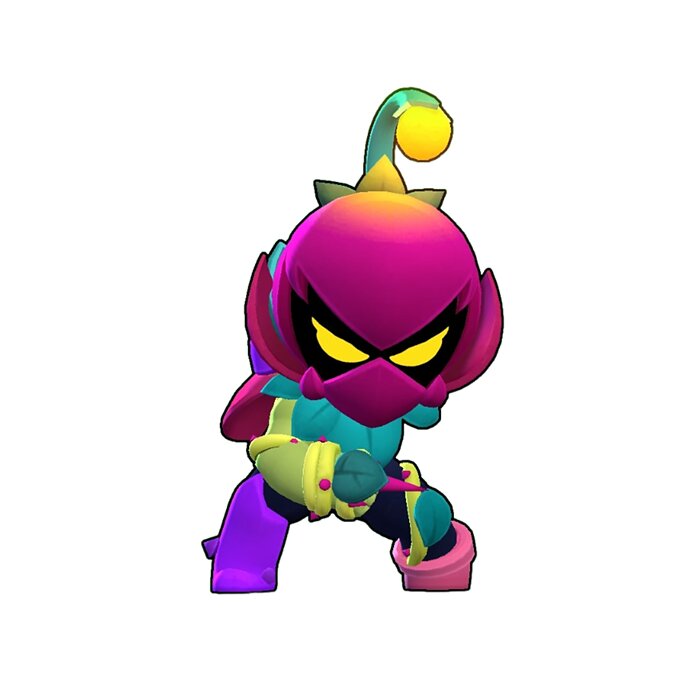 Lily Original - Brawl Stars 3D OBJ Model — view 6