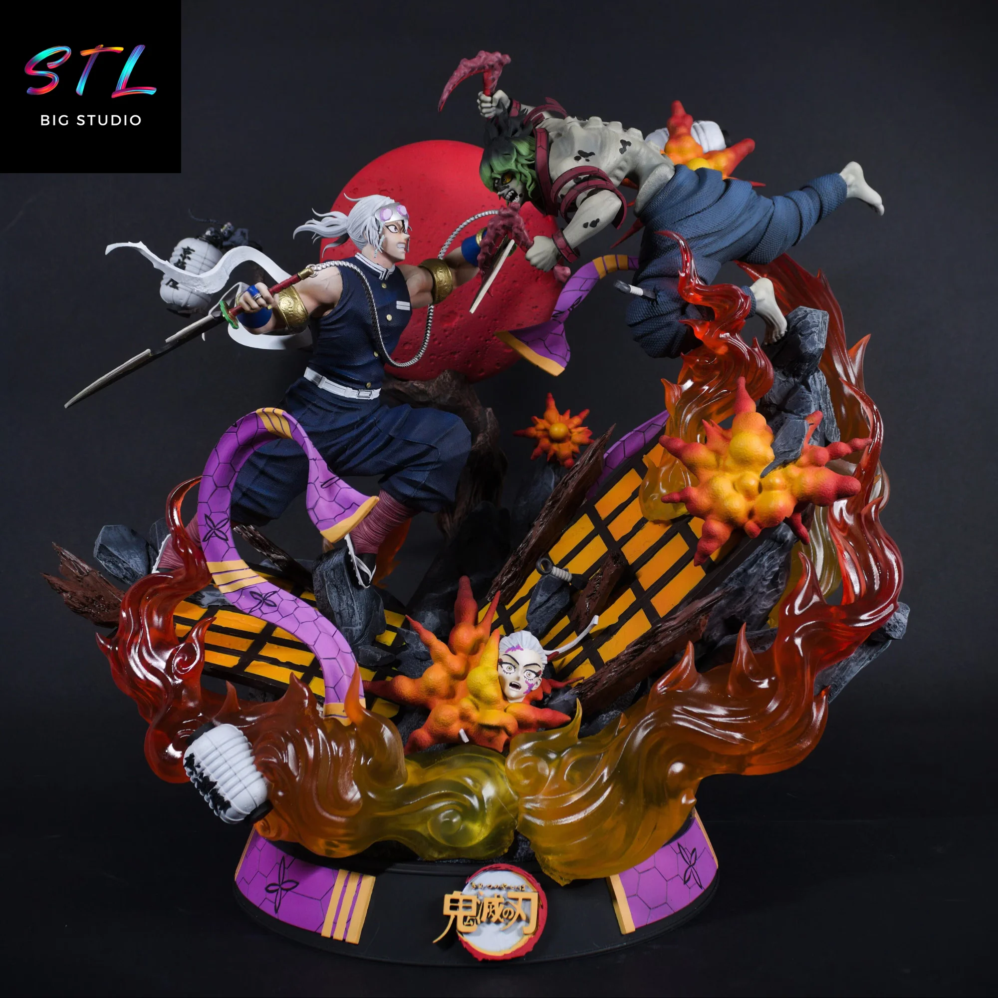 Tengen vs Gyutaro STL | Epic Diorama for 3D Printing | Demon Slayer Model
