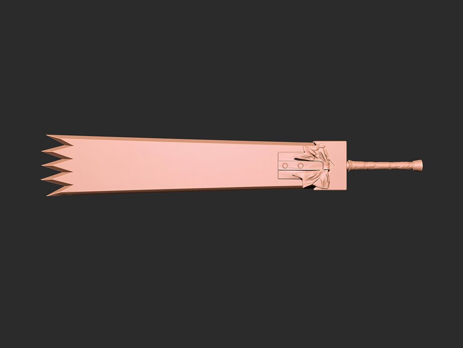 Asa Mitaka Super Strong Uniform Sword from Chainsaw Man 3D STL Model — view 5