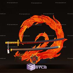 Yoriichi Tsugikuni Sword Display STL Files 3D Model