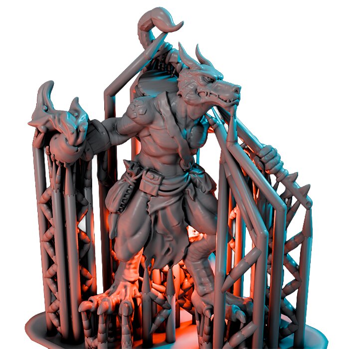 Kobold Inventor I - Collectible Hero Figurine 3D STL Model — view 3