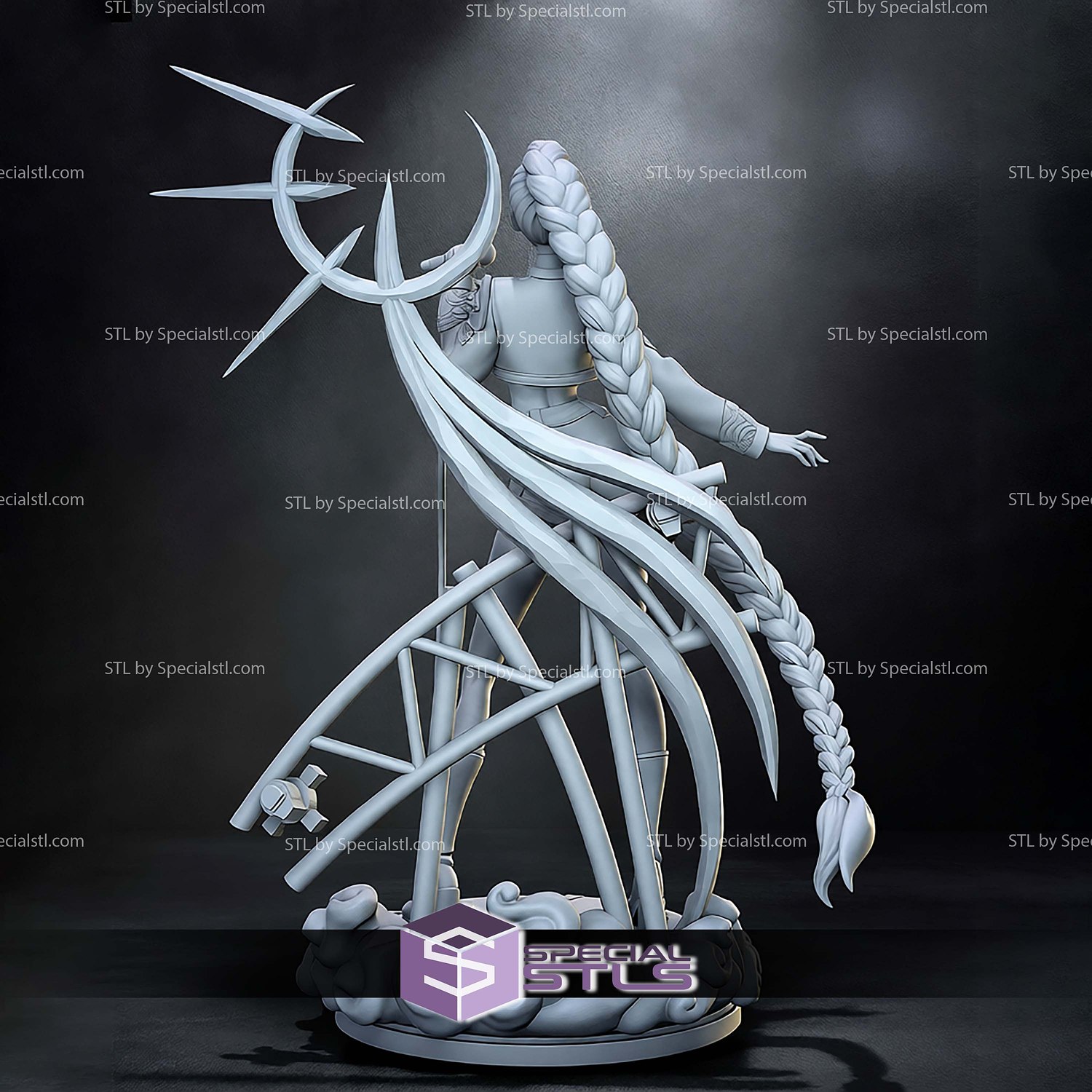 Rumi K-pop Demon Hunters Cloud Base STL Files 3D Model — view 6