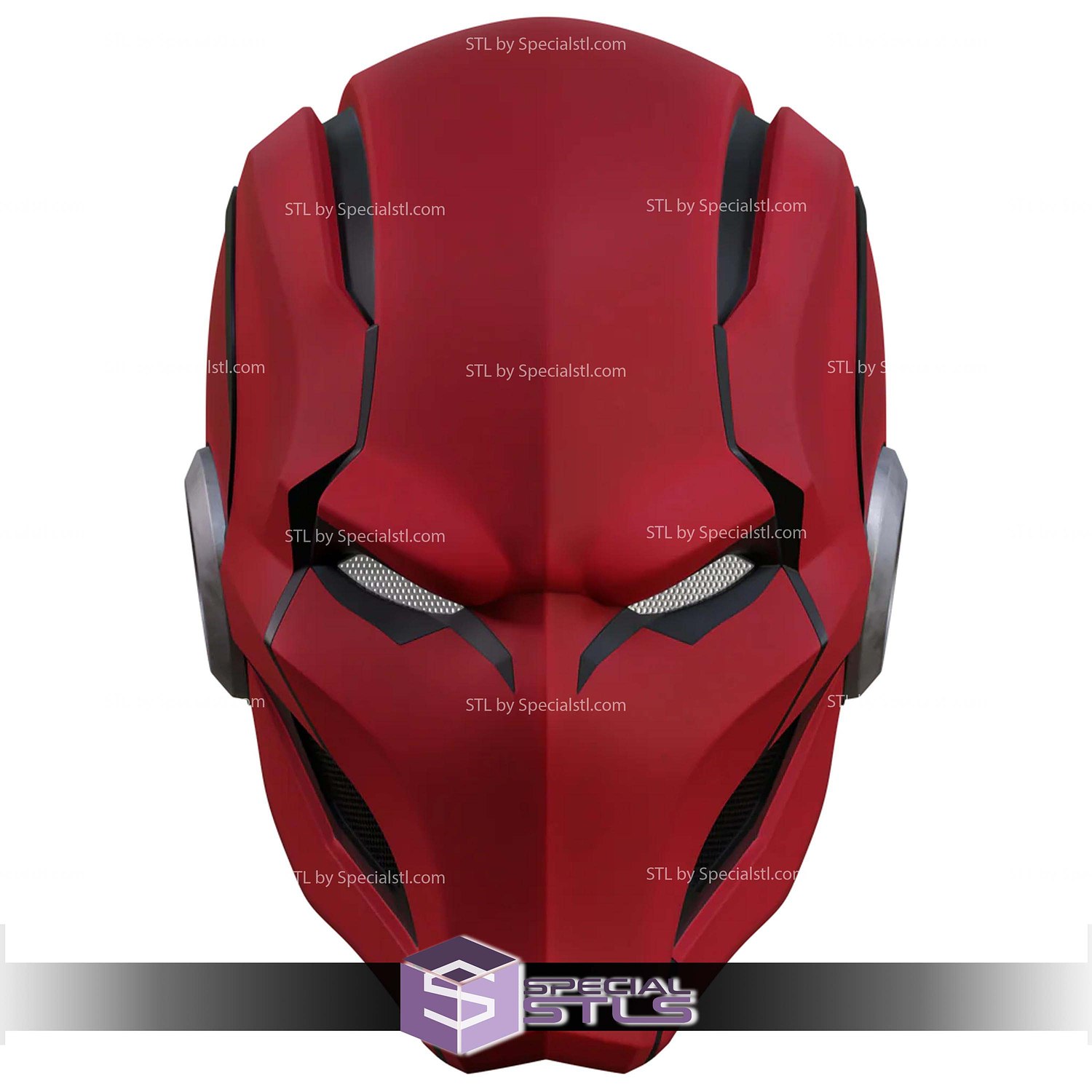 Cosplay STL Files Red Hood Dark Legion Helmet 3D Model — view 4