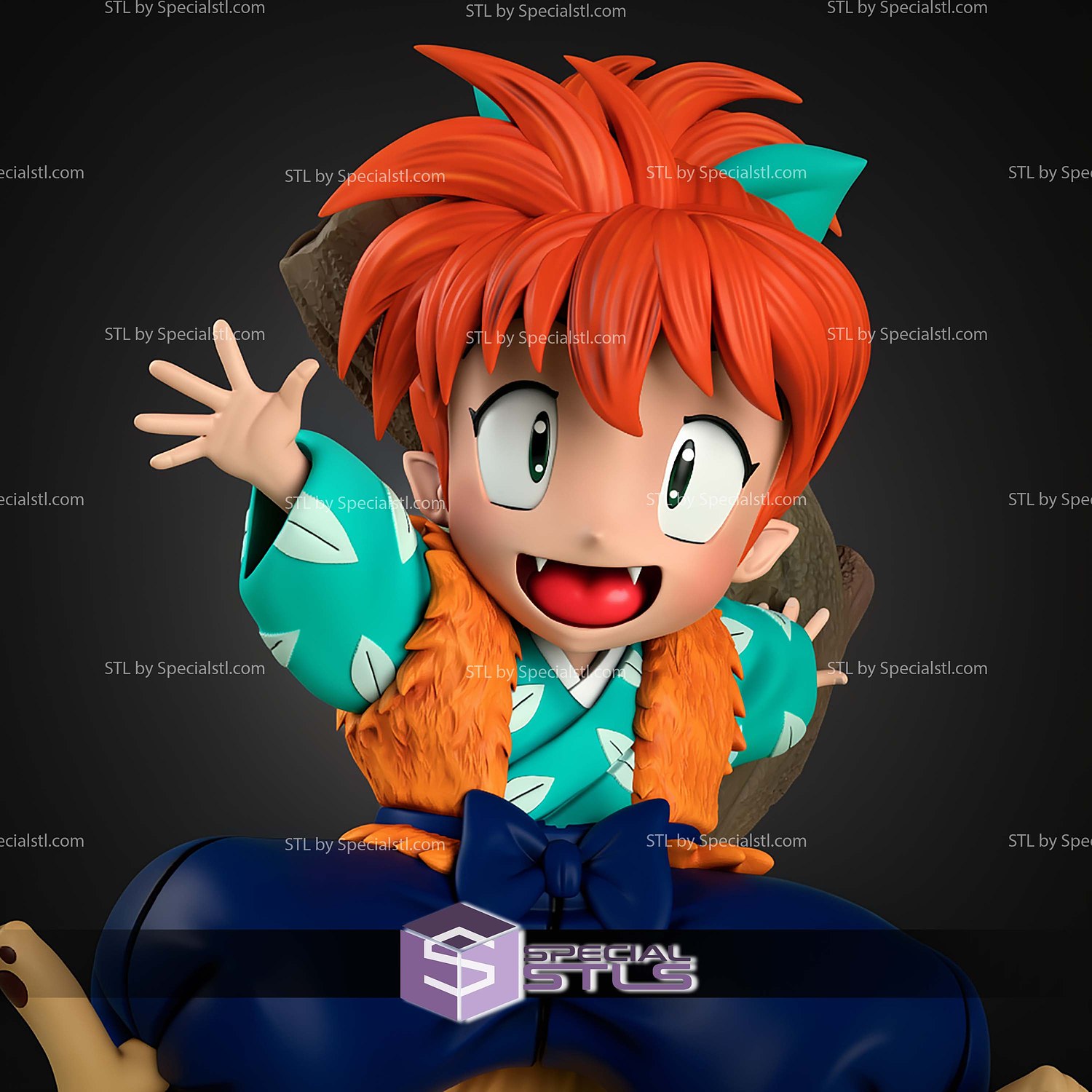 Shippo Inuyasha 91mm STL Files 3D Model — view 2