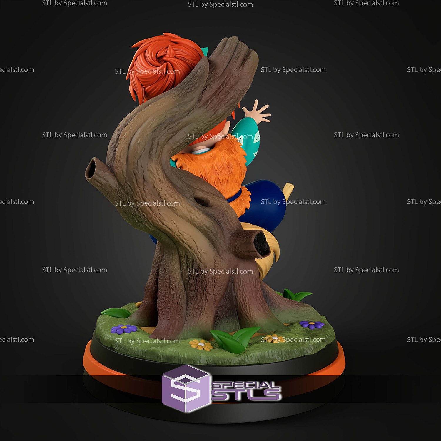 Shippo Inuyasha 91mm STL Files 3D Model — view 4