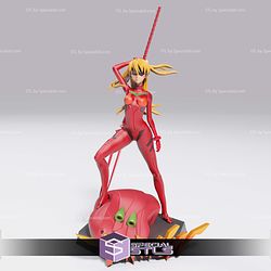 Asuka Evangelion Simple Base 3D Printer Files STL Model