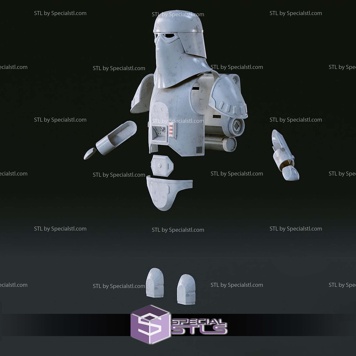 Cosplay STL Files ESB Snowtrooper Armor 3D Model — view 2