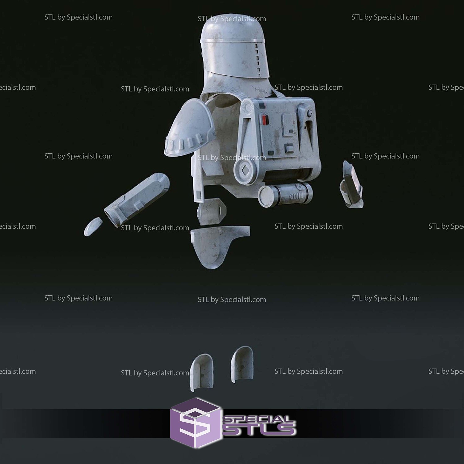 Cosplay STL Files ESB Snowtrooper Armor 3D Model — view 4
