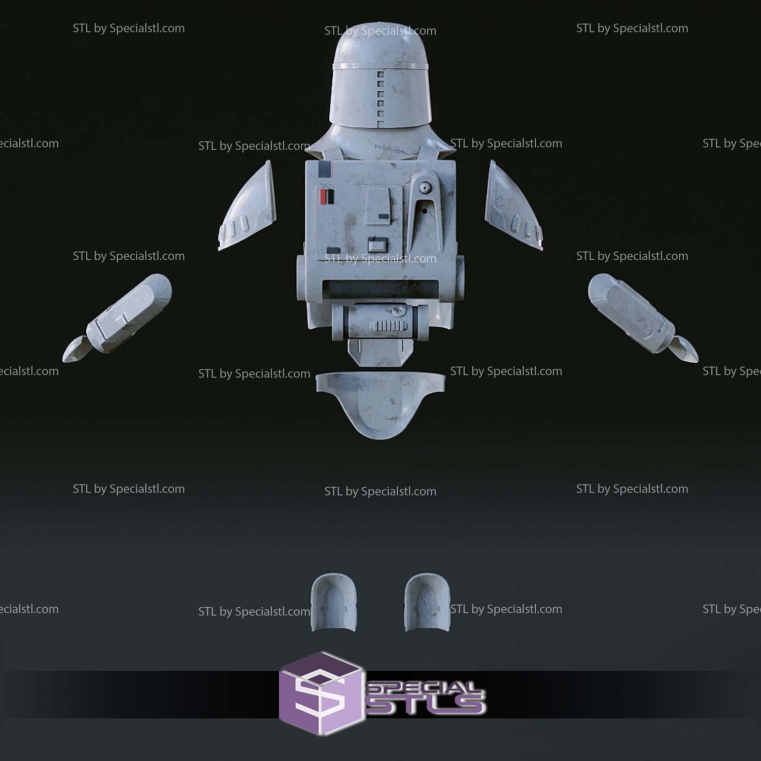 Cosplay STL Files ESB Snowtrooper Armor 3D Model — view 5