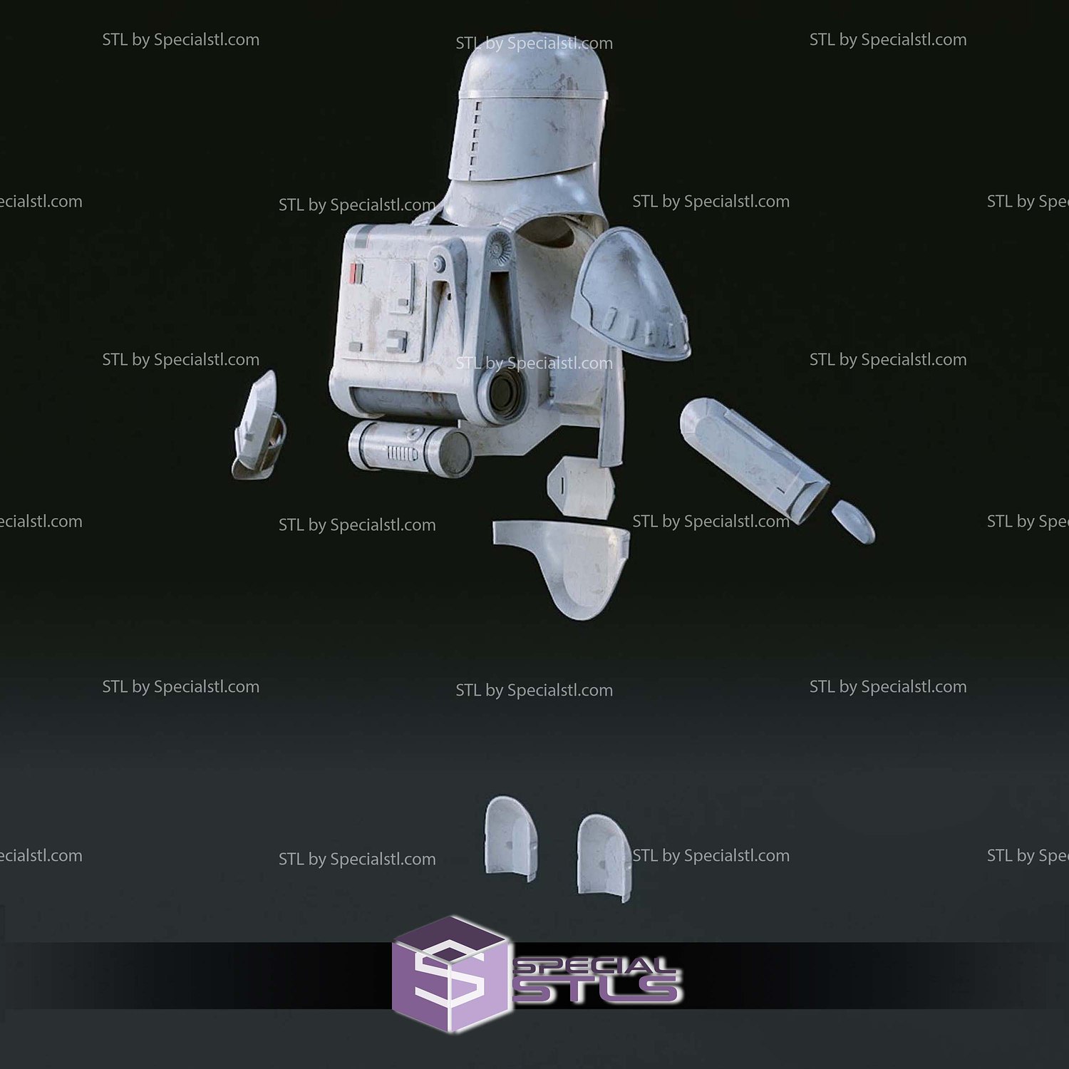 Cosplay STL Files ESB Snowtrooper Armor 3D Model — view 6