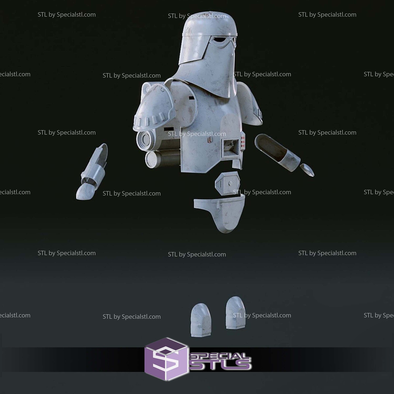 Cosplay STL Files ESB Snowtrooper Armor 3D Model — view 8