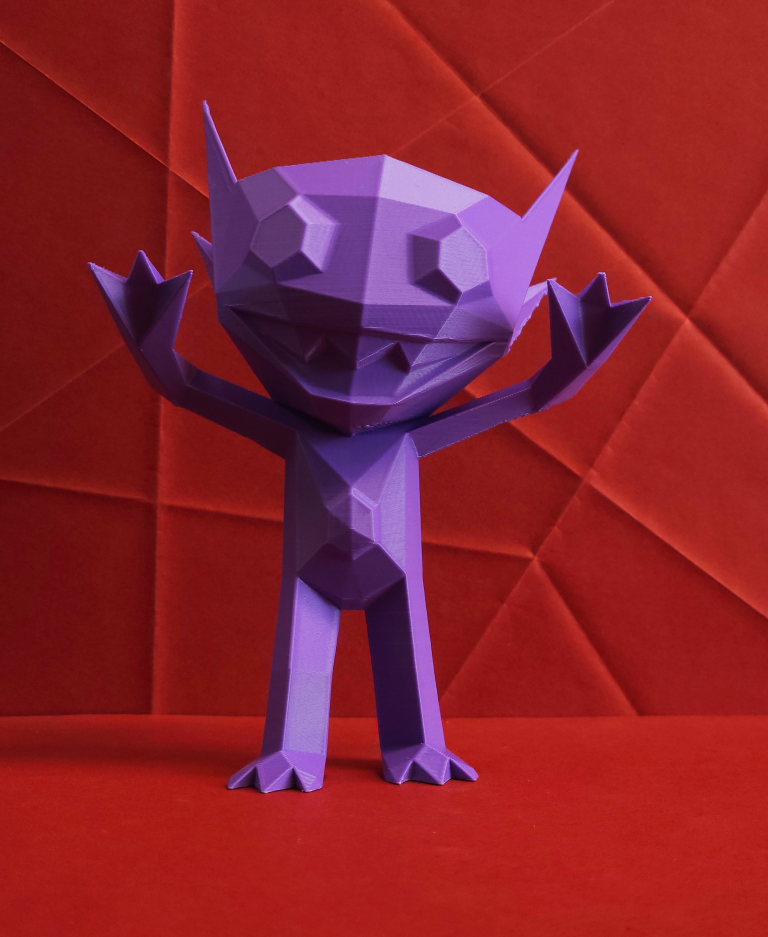 Sableye Low Poly Pokemon 3D STL Model — view 2