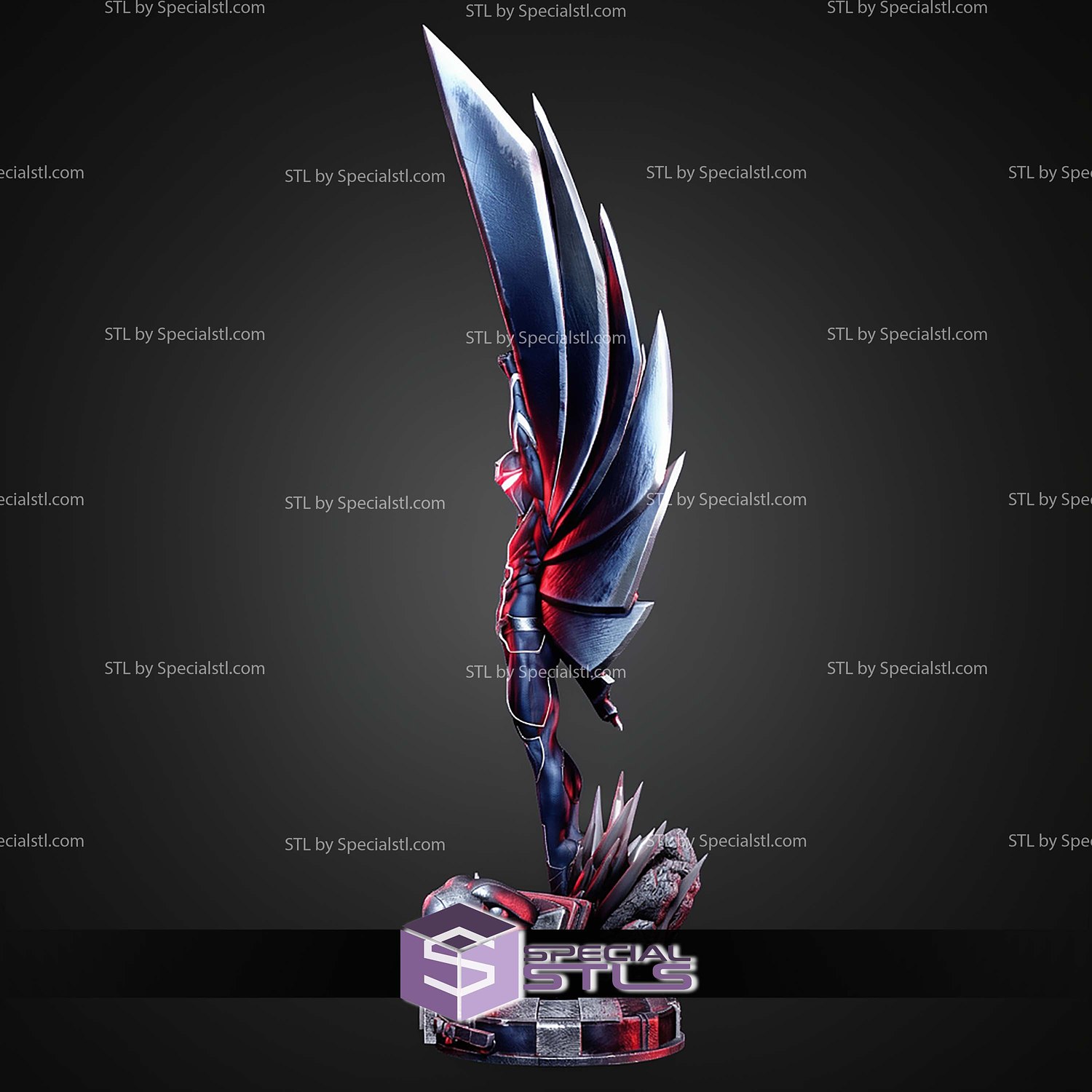 Darkhawk Marvel Hero 640mm STL Files 3D Model — view 3