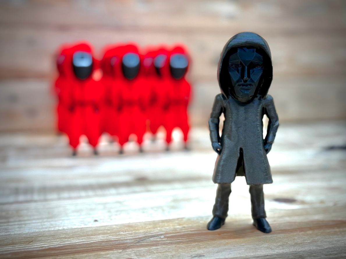 Frontman figure  (inspired by the Squid Games character) 3D STL Model — view 4
