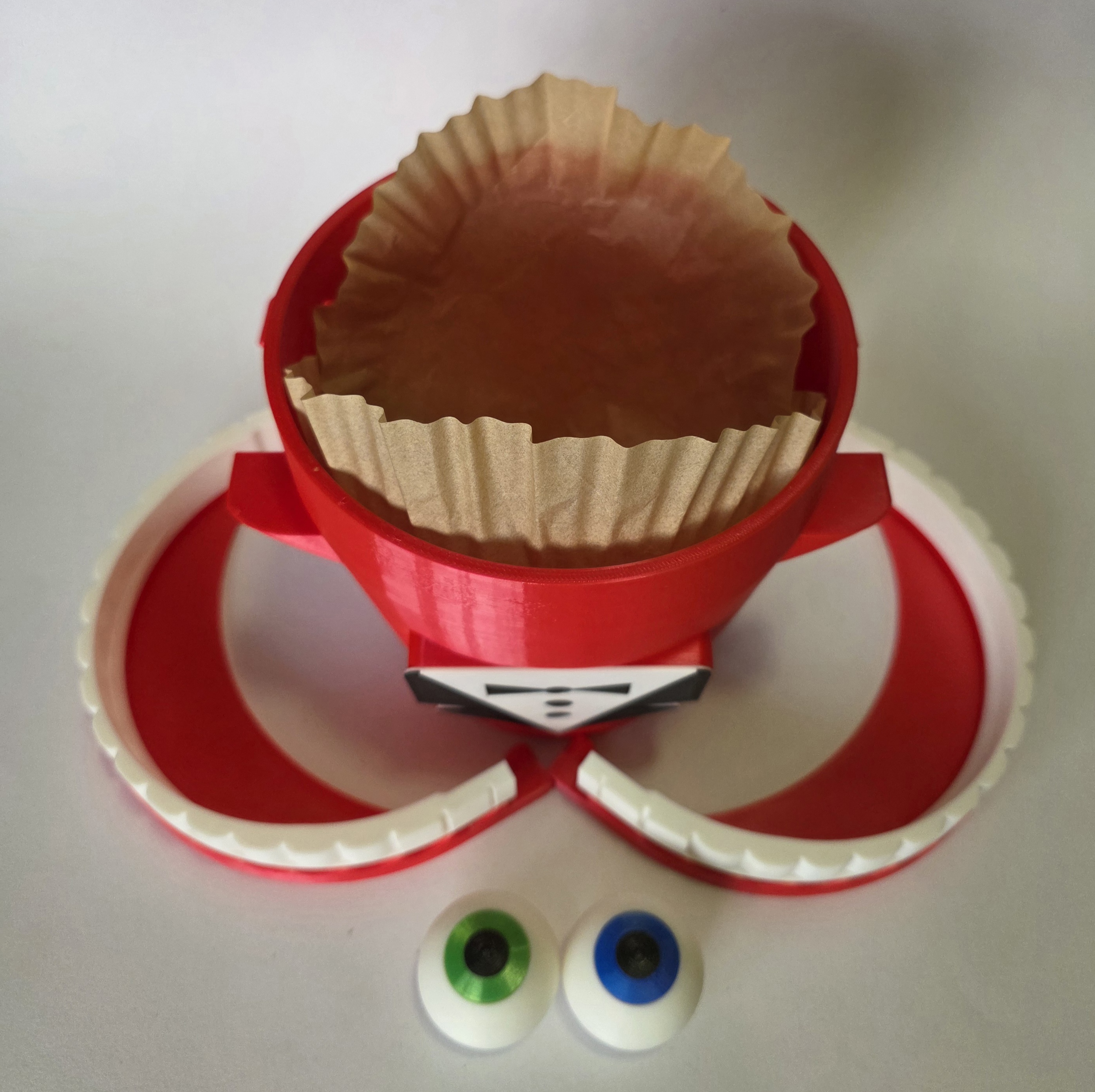 Caine Popcorn Bucket – Modular 3D Print STL Model — view 4
