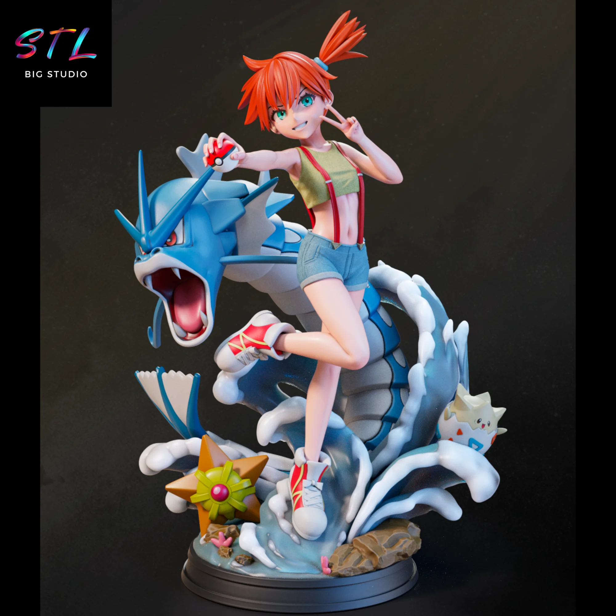 Misty STL | Pokémon | 3D Model to Print Model