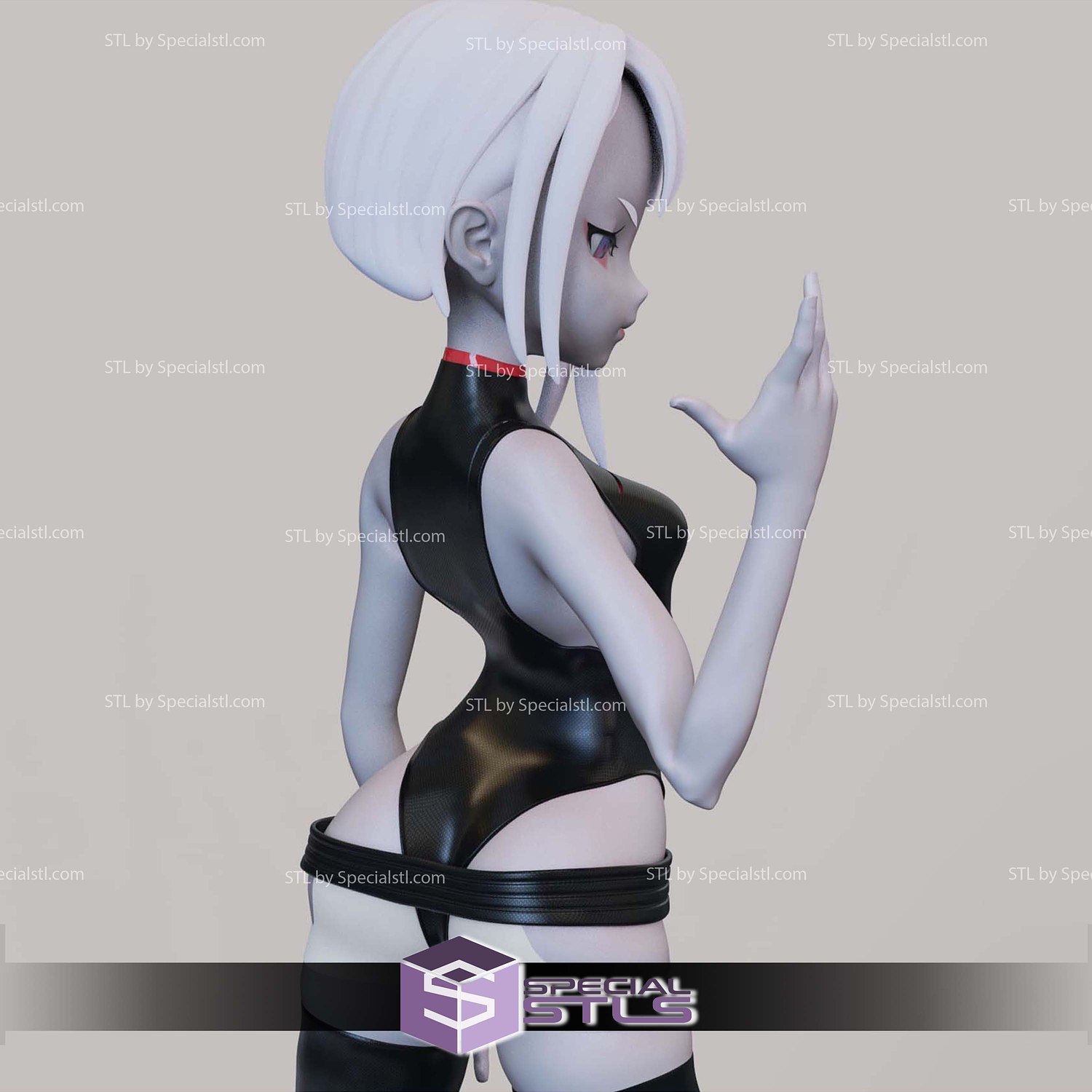 Cyberpunk Edgerunners Lucy Cartoon 3D Printer Files STL Model — view 2
