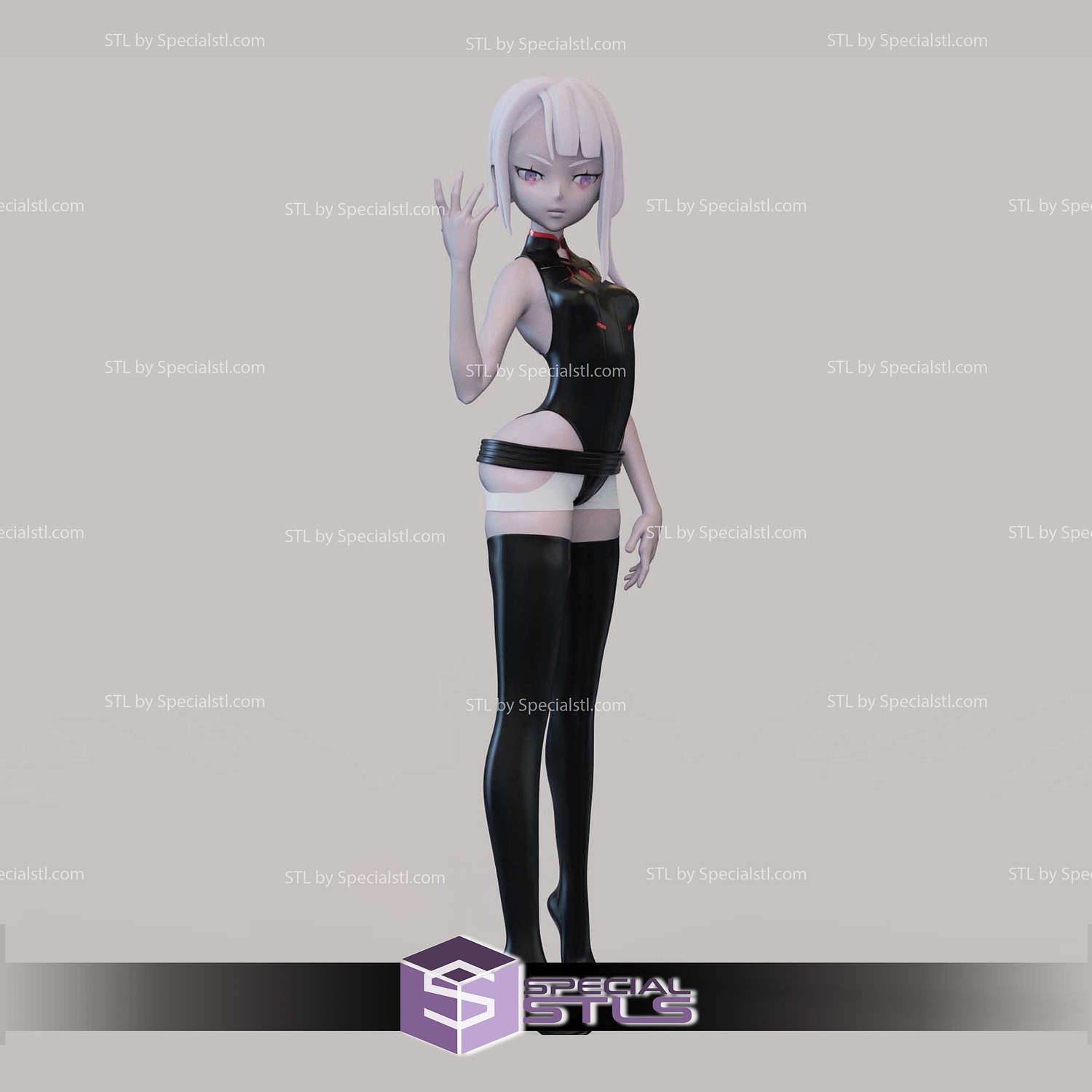 Cyberpunk Edgerunners Lucy Cartoon 3D Printer Files STL Model — view 4