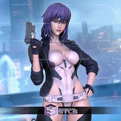 Motoko Kusanagi Attractive Outfit 3D Printer Files STL Model