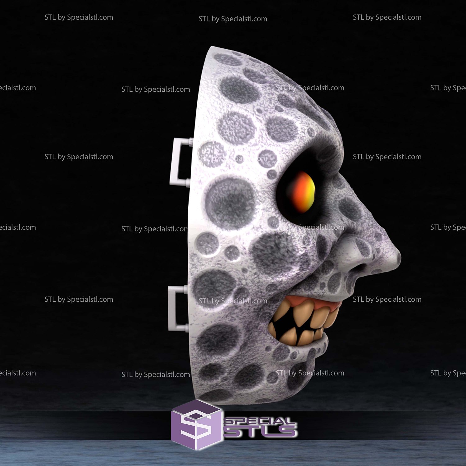 Cosplay STL Files Majora Moon Mask 3D Model — view 2
