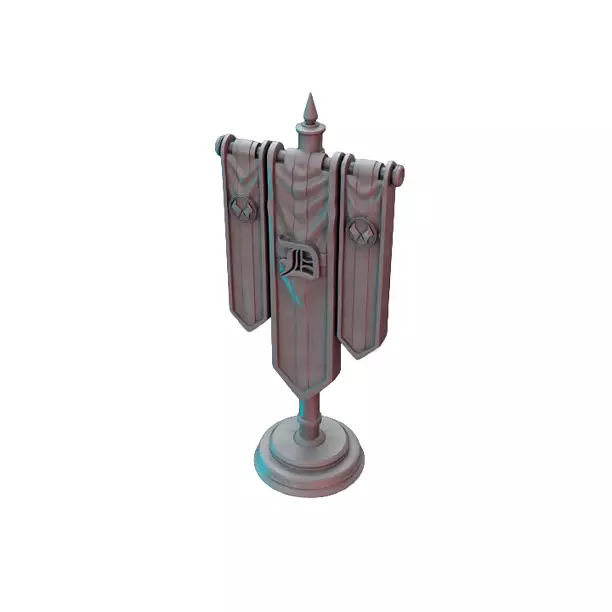 Banner VIII - Board Game Miniature STL 3D Model
