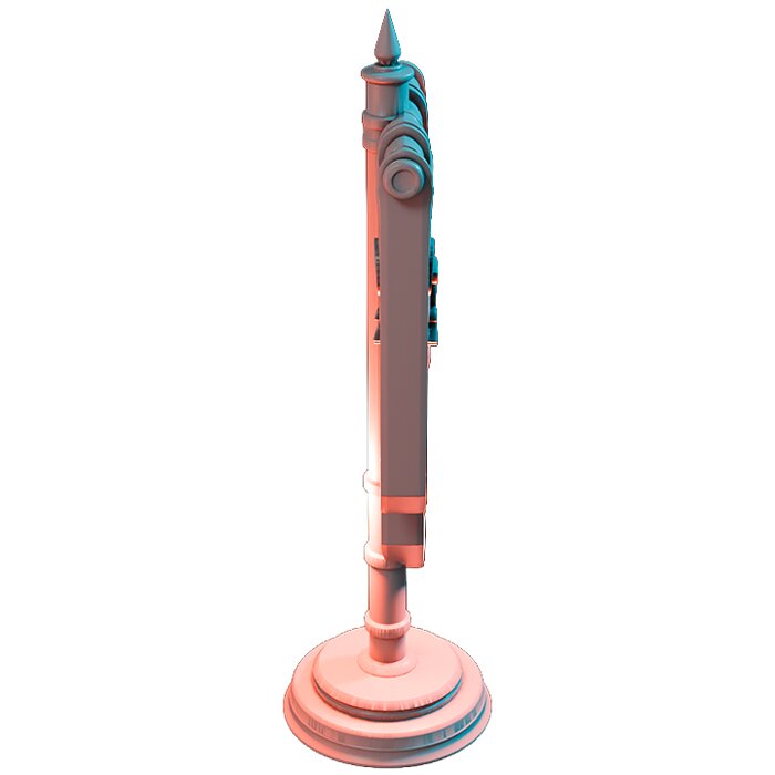 Banner VIII - Board Game Miniature STL 3D Model — view 4