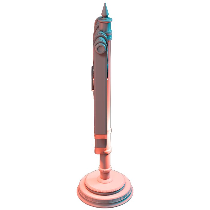 Banner VIII - Board Game Miniature STL 3D Model — view 5