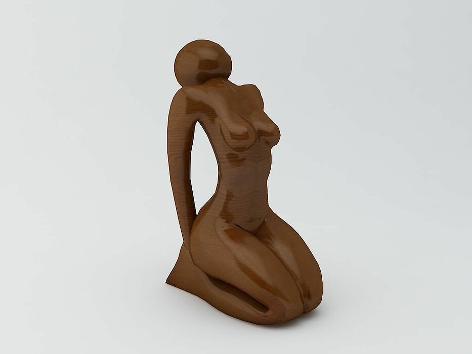 Female Sculpture 3 3D STL Model — view 2