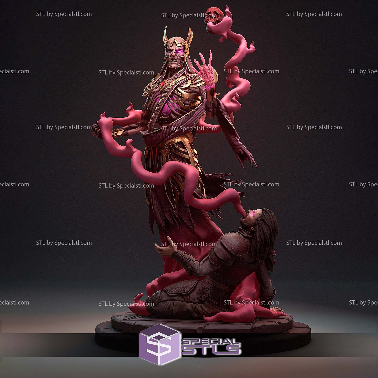 Vecna Dungeons and Dragons V2 3D Printer Files STL Model — view 2