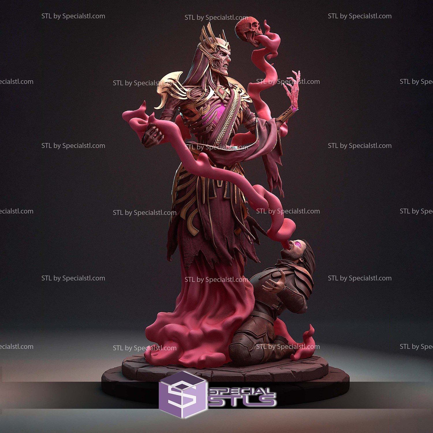 Vecna Dungeons and Dragons V2 3D Printer Files STL Model — view 3