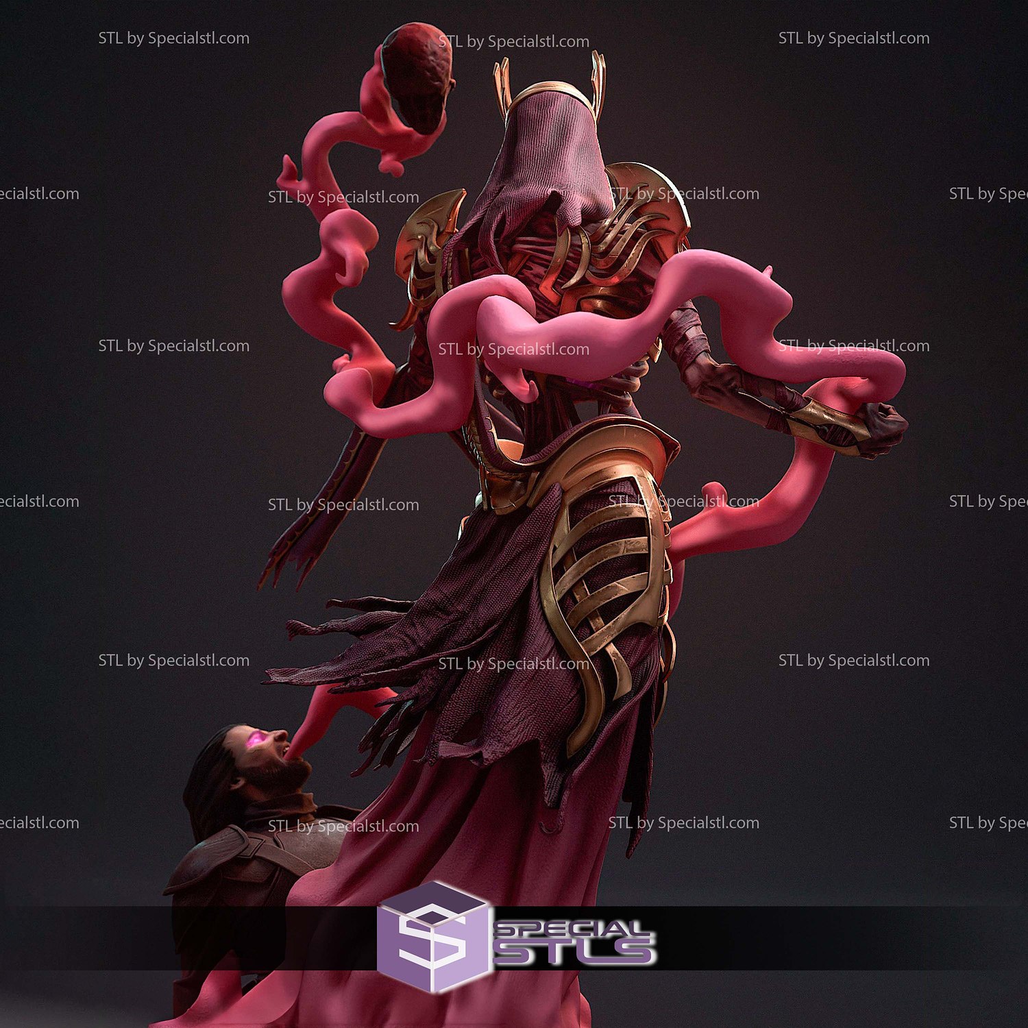 Vecna Dungeons and Dragons V2 3D Printer Files STL Model — view 4
