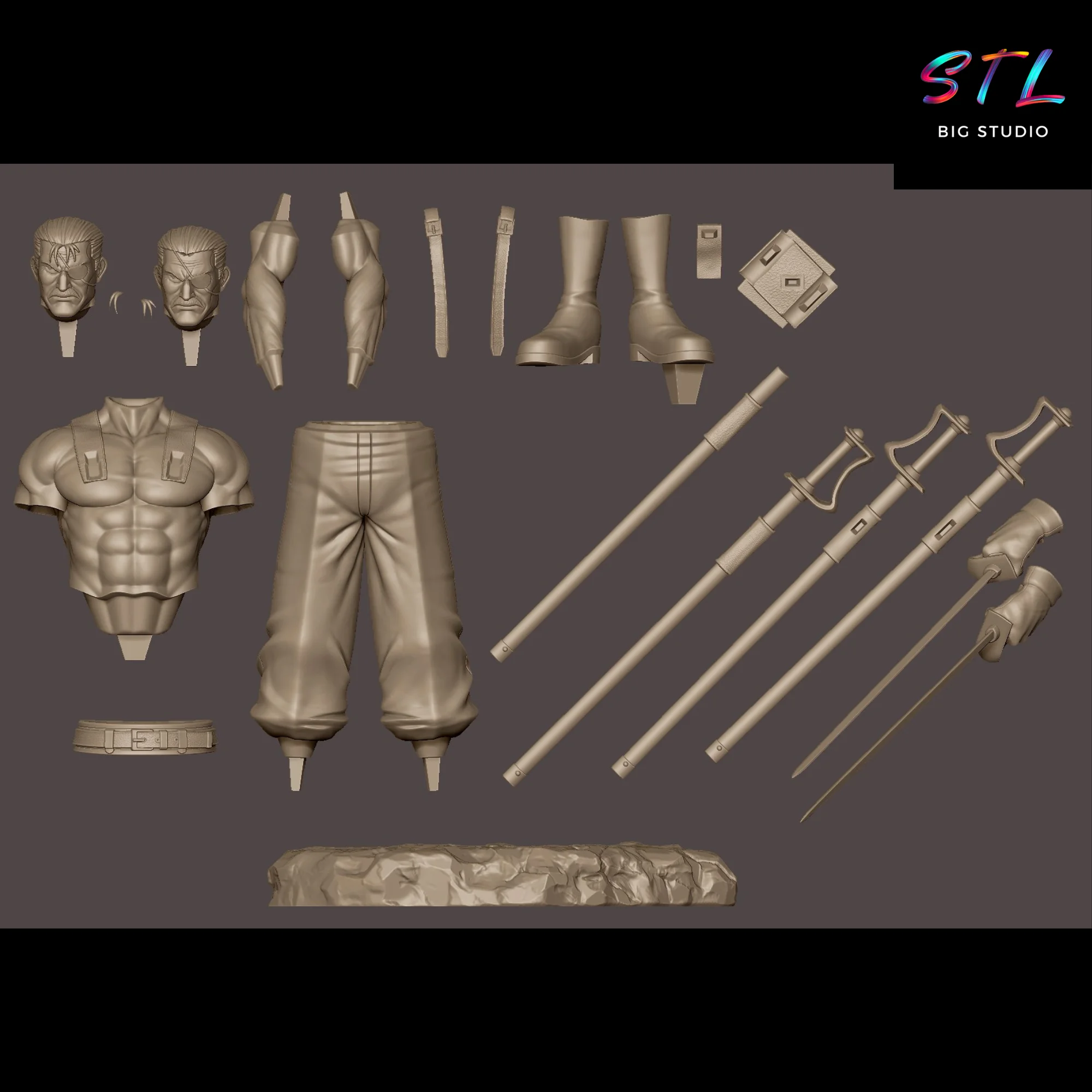 King Bradley STL | Fullmetal Alchemist | 3D Printable Figure Model — view 7
