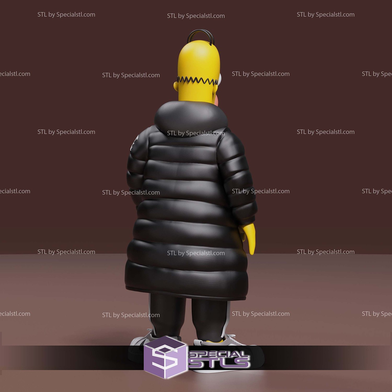 Homer Simpson Fashion 3D Printer Files STL Model — view 4