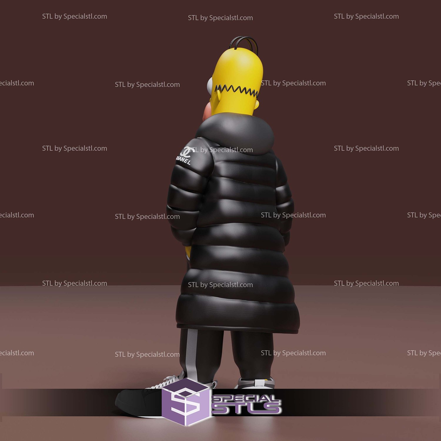 Homer Simpson Fashion 3D Printer Files STL Model — view 6
