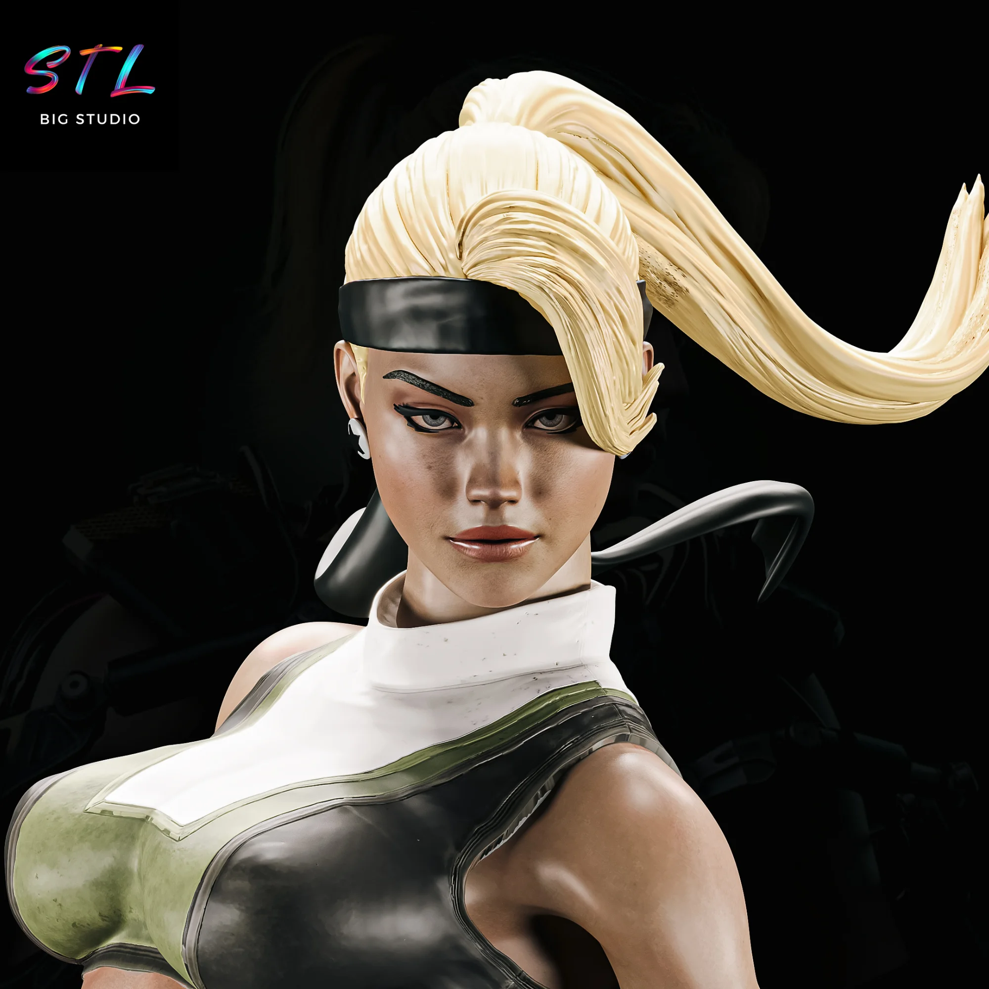 Sonya Blade STL | Mortal Kombat | 3D Printable Figure Model — view 5