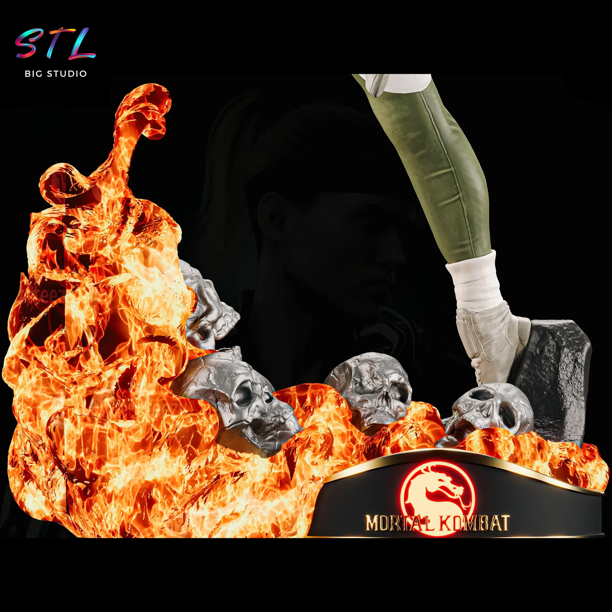 Sonya Blade STL | Mortal Kombat | 3D Printable Figure Model — view 7