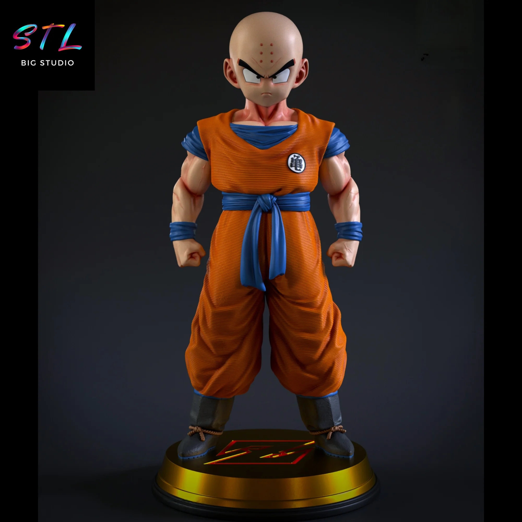 Krillin STL | Dragon Ball | Figure for 3D Printing Model