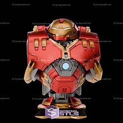 Hulkbuster Bust 201mm STL Files 3D Model — view 1
