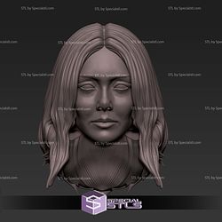 Custom Head STL Collection - Wanda Maximoff 3D Model
