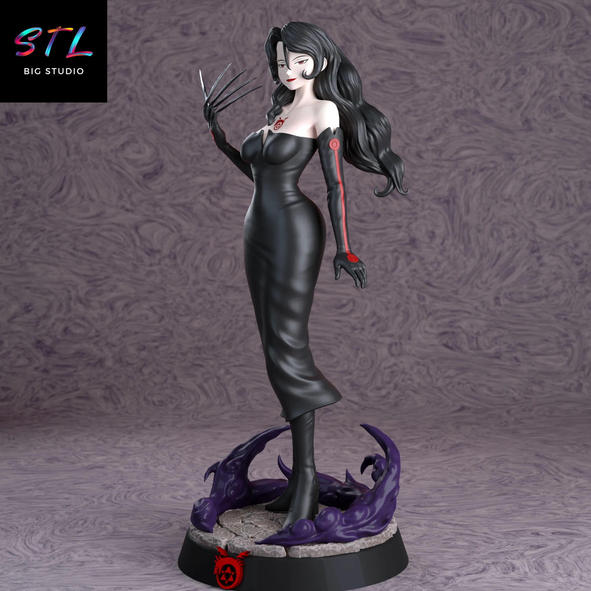 Lust STL | Fullmetal Alchemist | 3D Printable Figure Model — view 2