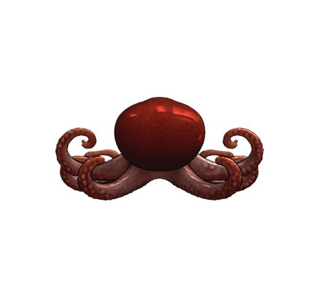 3D Octopus Character BLEND Model — view 3
