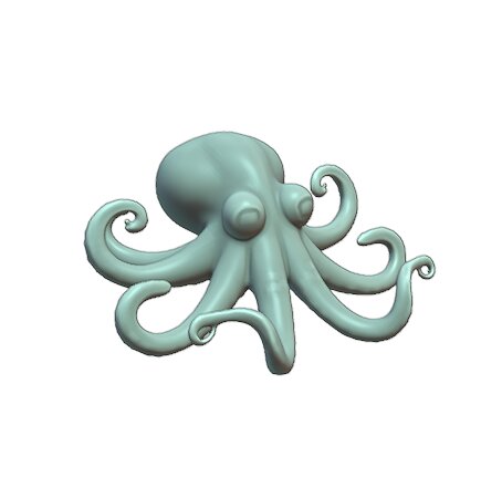 3D Octopus Character BLEND Model — view 5