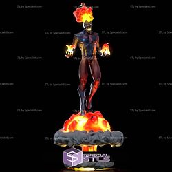 Deathstorm Nuclear Death DC Villain STL Files 3D Model — view 1
