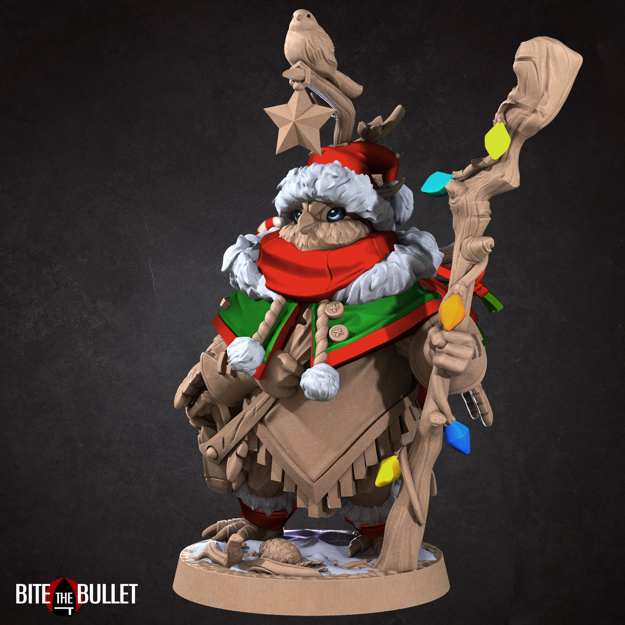 Uka, the Forest Keeper Owlfolk 3D STL Model — view 5