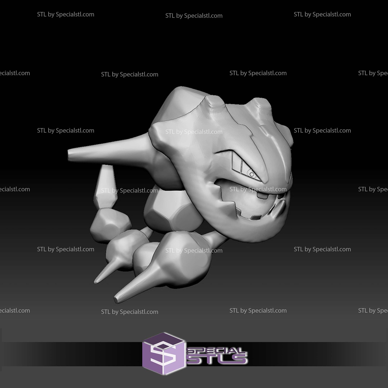 Pokemon STL Collection Steelix 3D Model — view 2
