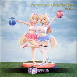 Fuwamoco Cheerleaders Sculptures 3D Printing STL Model