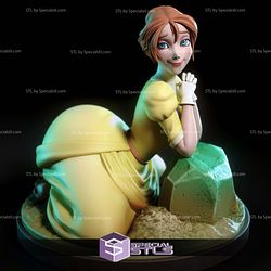 Jane Porter Tarzan Digital 3D Sculpture STL Model