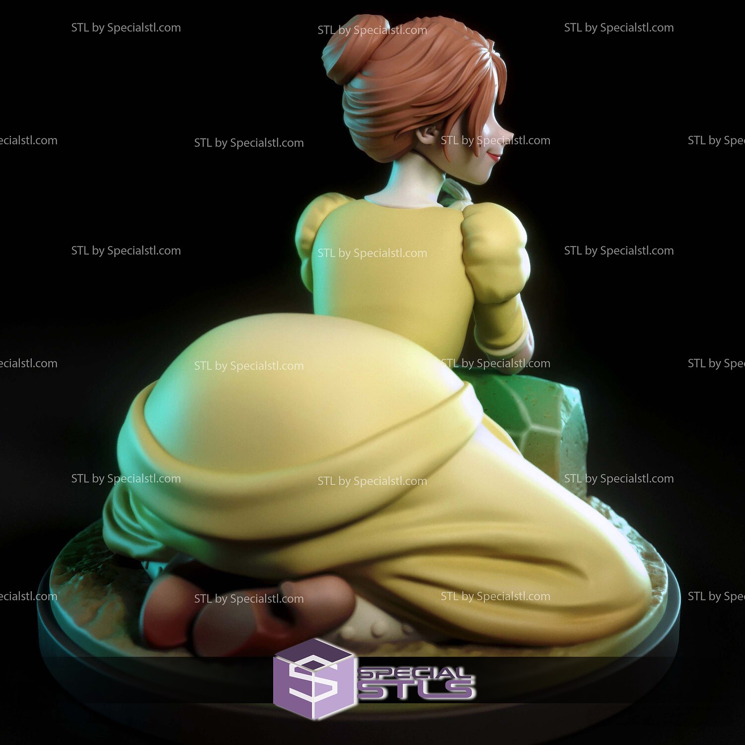 Jane Porter Tarzan Digital 3D Sculpture STL Model — view 2