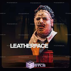Leatherface Bust STL Files 3D Model