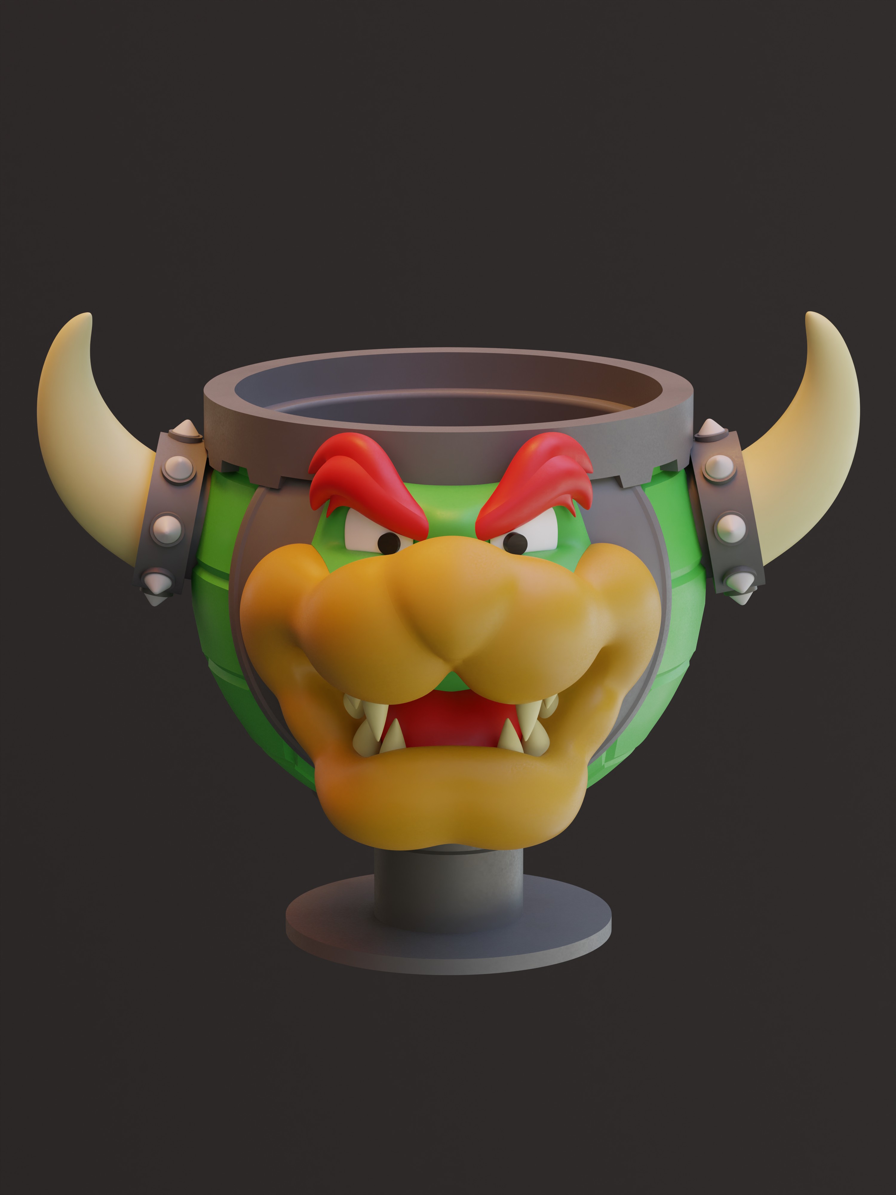 Mario Bowser Mug 3D 3MF Model